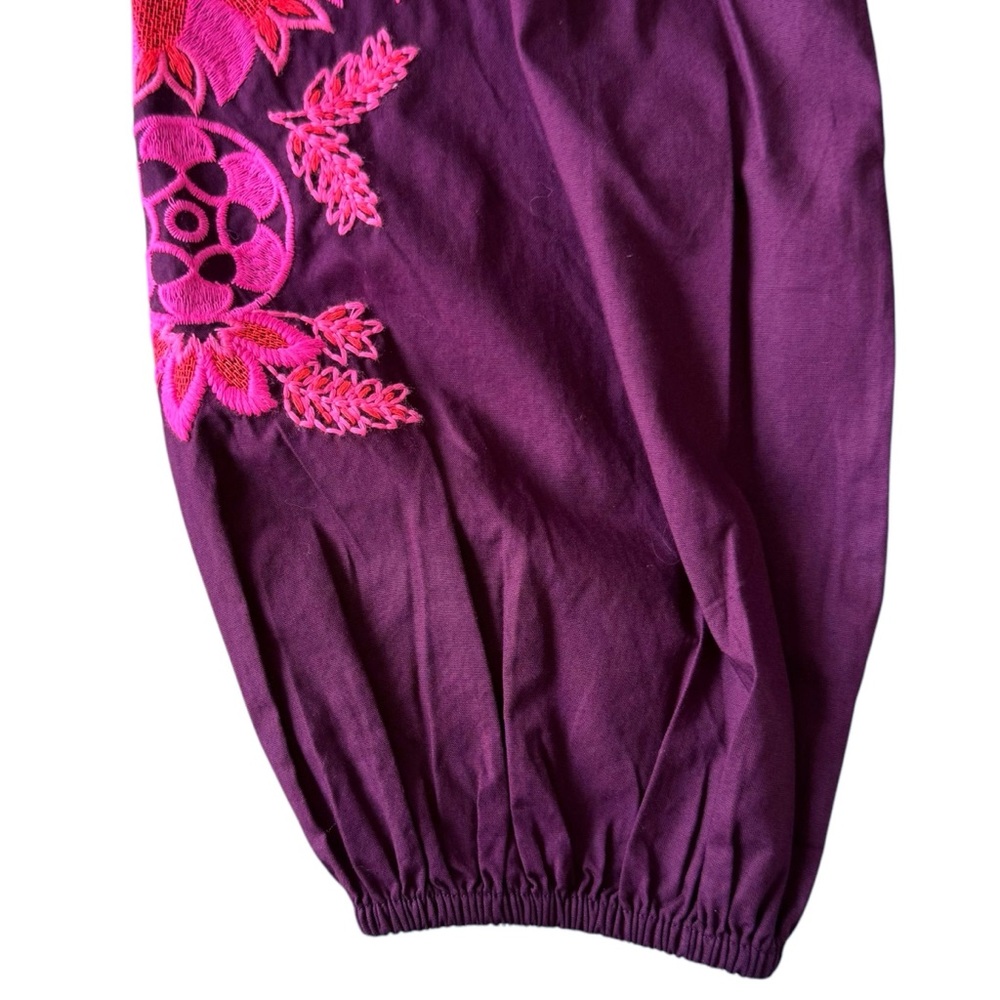 Lilly Pulitzer Coretta Embroidered Tunic in Cherry Ganache | LARGE - Picture 7 of 11
